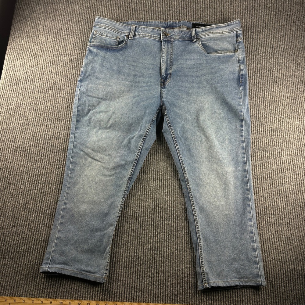 The Perfect Jean NYC Slim Fit Mens Light Wash Blue Denim Jeans 44x24 JUXT1L